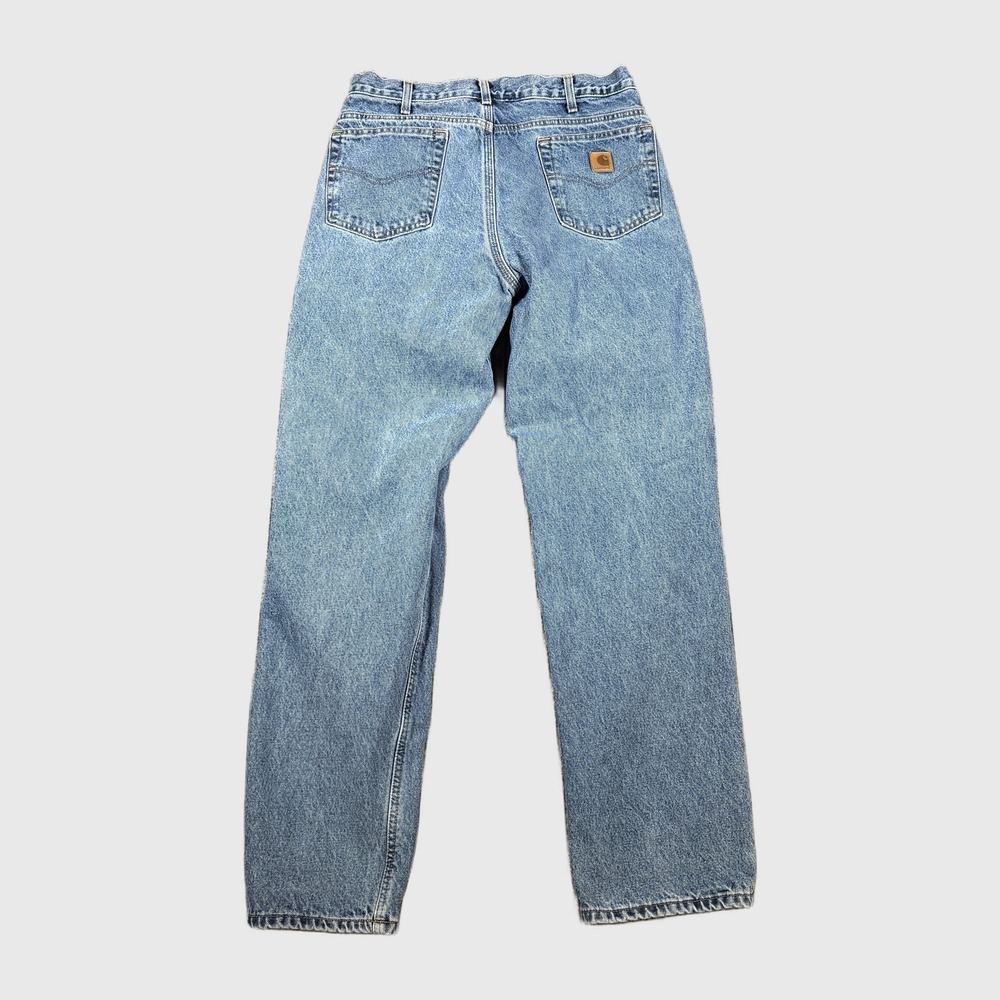 Carhartt B172 DST Flannel Lined Relaxed Fit Jeans Blue Denim 34x34 Mens